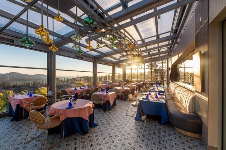 Retracted Glass Roof View