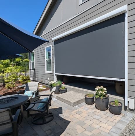 Finished Residential Patio Screen
