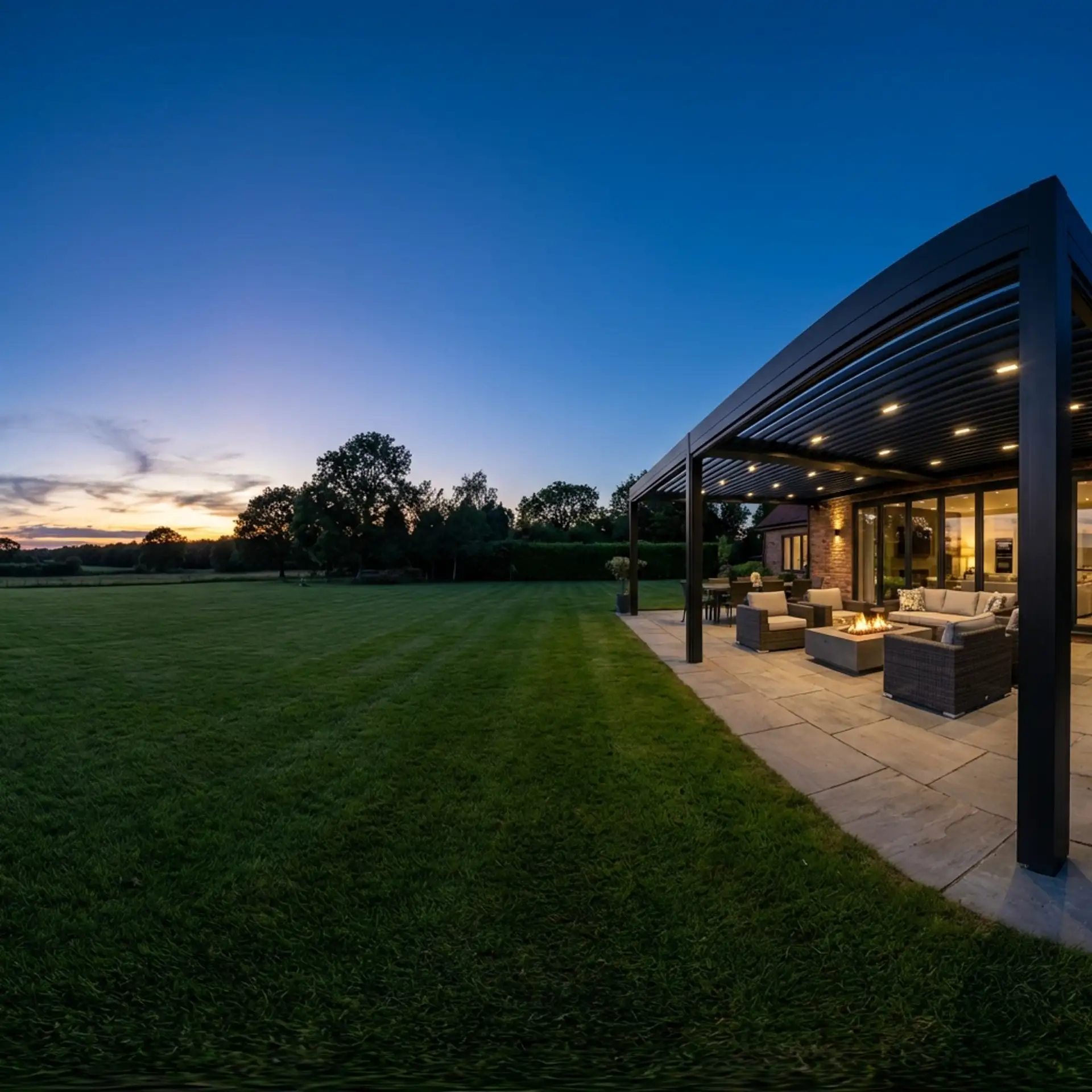 Premium retractable awning shading a luxury patio in Vancouver BC